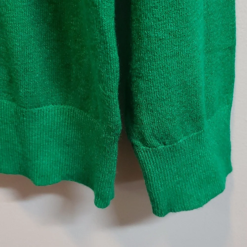 Victoria Harbour Kelly Green Sweater with Sequined Pumpkins and Candy Corn - Picture 4 of 7